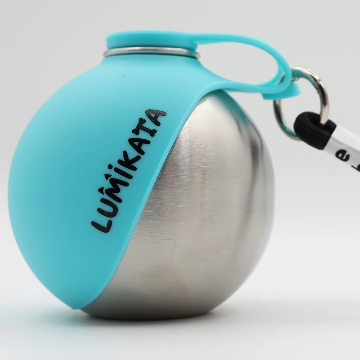 Lumikata 2-in-1 Portable Dog Water Bottle with 10oz Stainless Steel and Silicone Foldable Bowl - Leak-Proof Design for Small Dog Walking and Pet Feeding Supplies