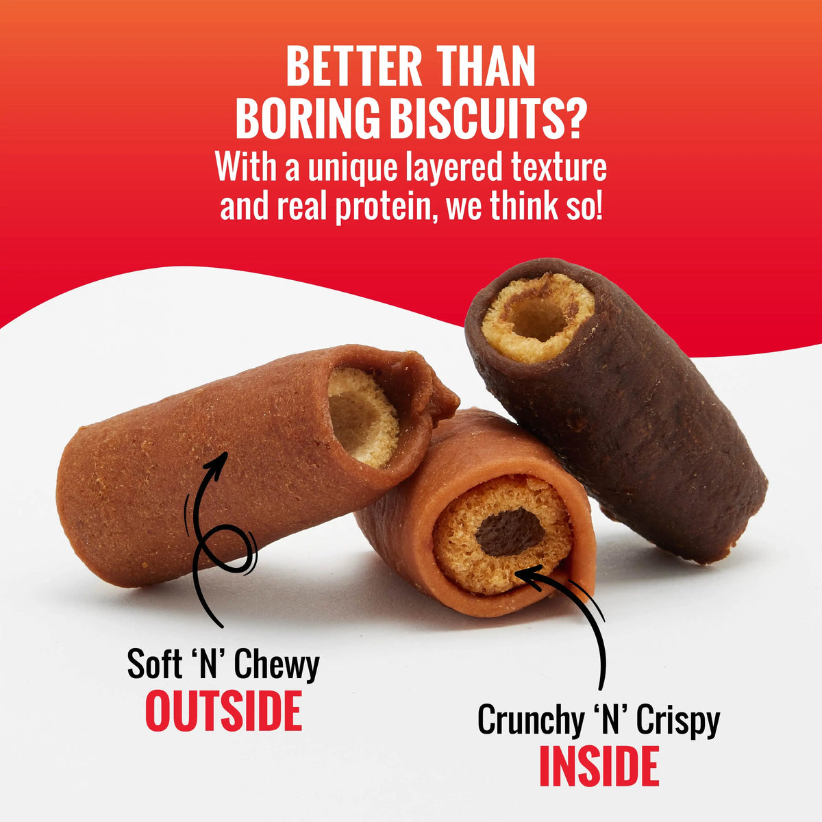 Good 'N' Tasty Protein Dog Treat Variety Pack - 4-Bag Bundle Featuring Protein Strips, Soft Treats, and Crunchy Snap 'Ems
