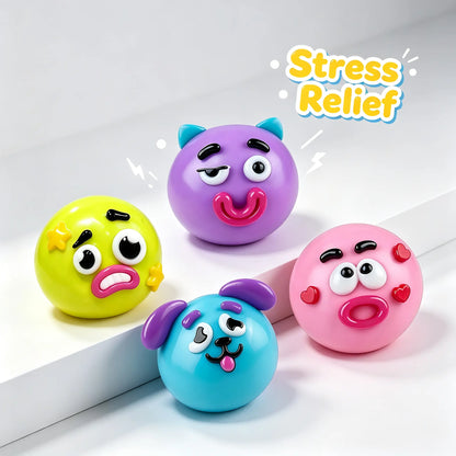 Smushers Curiosities Dog Face Swap Squishy - Soft, Moldable, and Slow-Rise Stress Relief Toy