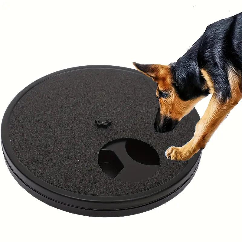 Multifunctional 3-in-1 Dog Food Dispenser Plate, Nail Scratch Pad, and Interactive Training Bowl